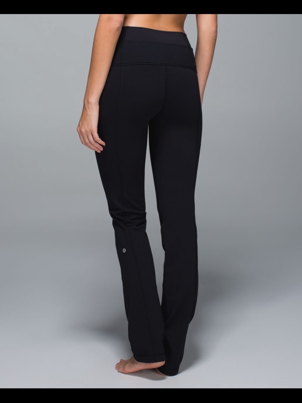 Lululemon Straight-Up Pant Full-On Luon Black Yoga Pants Size 4